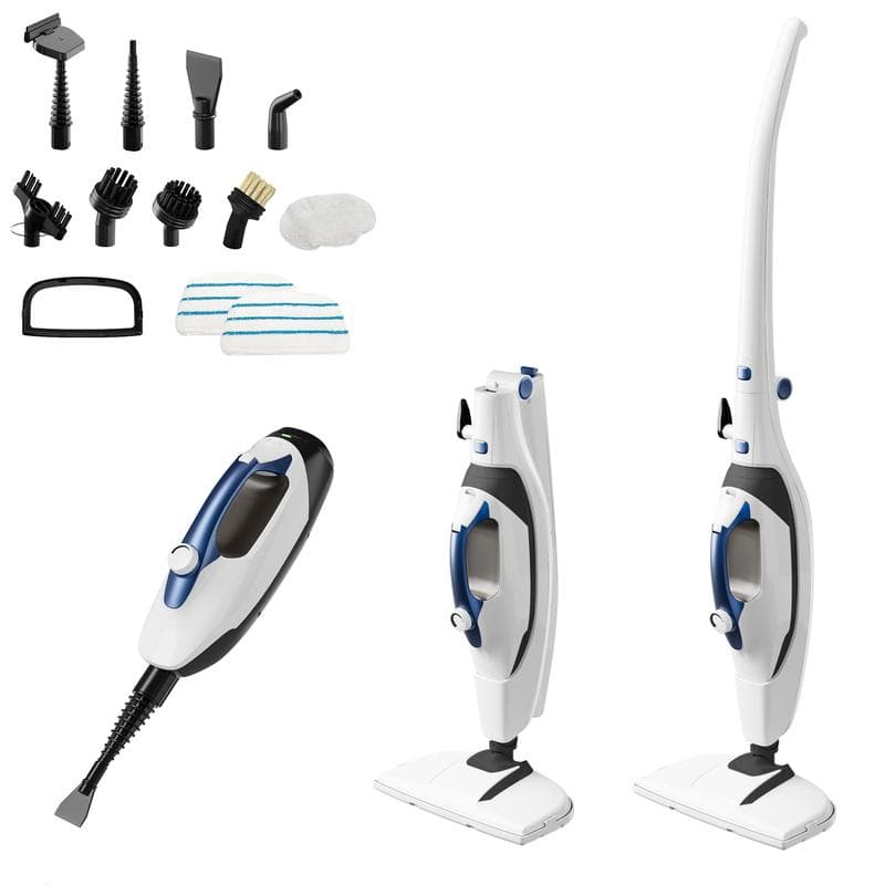 10-in-1 Steam Mop with Detachable Handheld Steamer