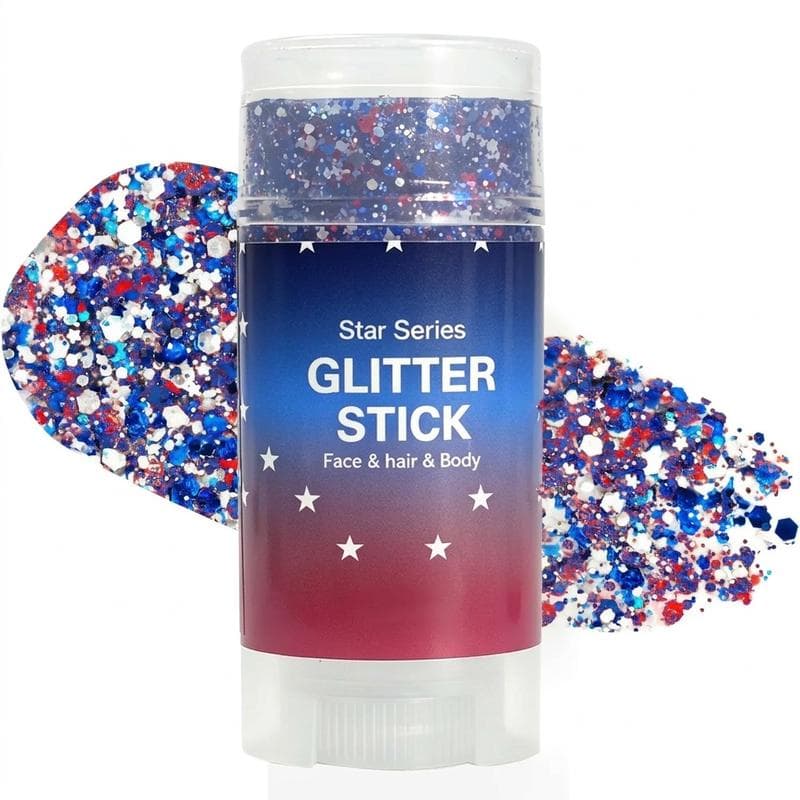 4th of July Glitter Stick