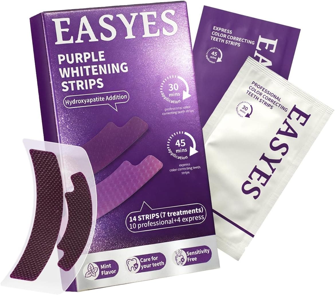 Hismile V34 Teeth Whitening Strips Purple Tooth Brightening