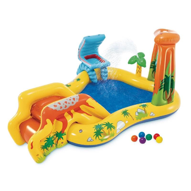 Intex Inflatable Kids Dinosaur Water Park Pool