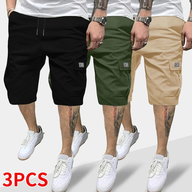 Men's Summer Cargo Shorts with Multiple Pockets