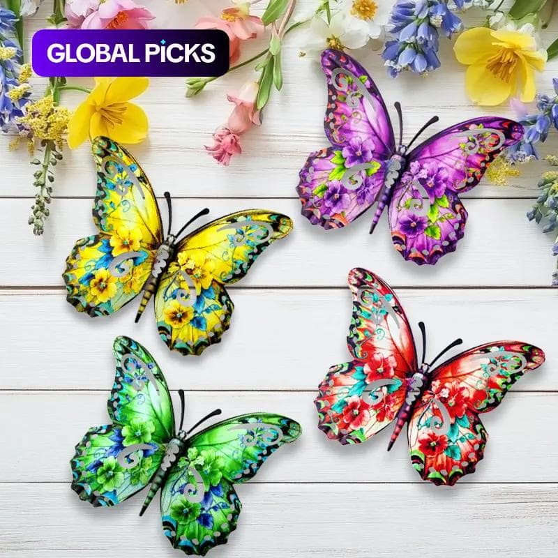 Metal Butterfly Wall Art